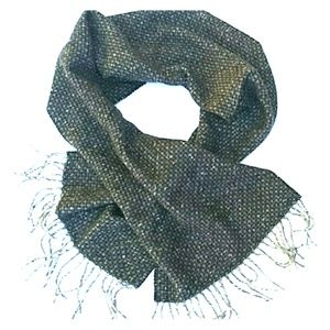 CASHMINK * UNISEX GRAY TWEED SCARF